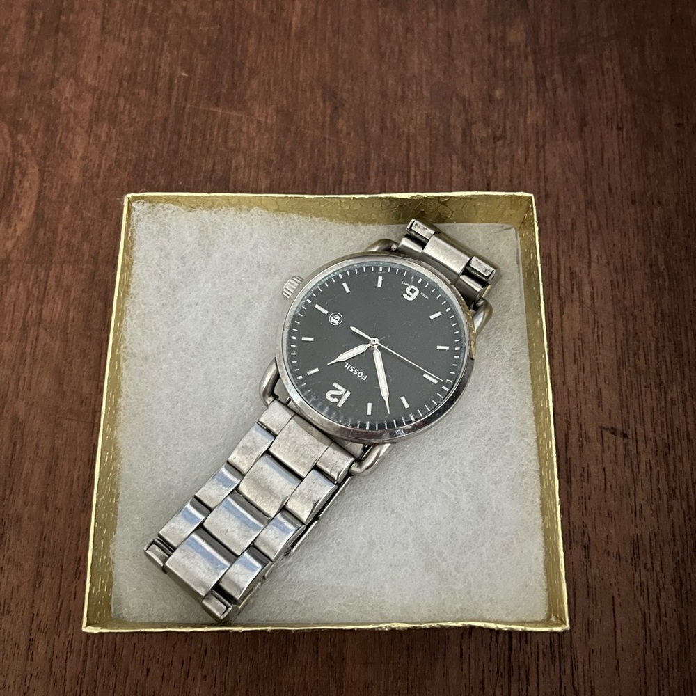 Silver Fossil watch